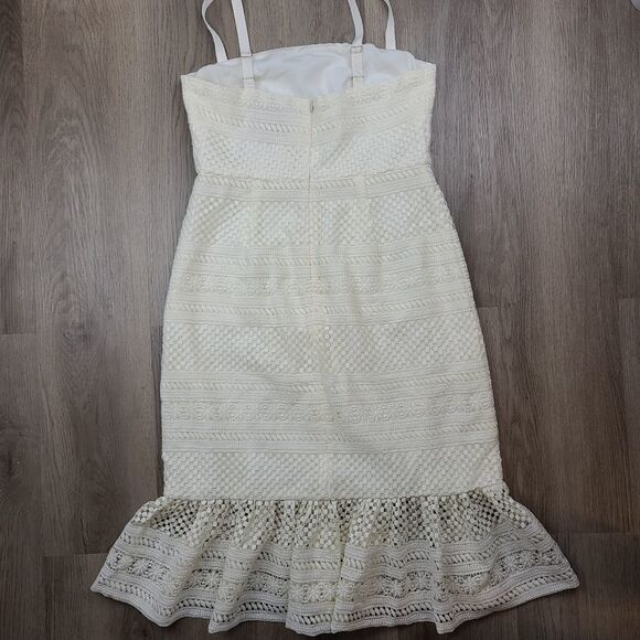 J. Crew Geometric Lace Midi Dress size 6 - Picture 6 of 10